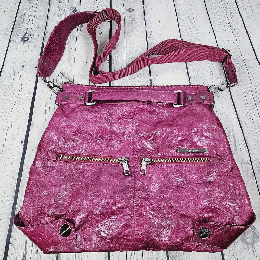 MATT & NAT | crinkle faux/vegan leather slouchy crossbody bag purse